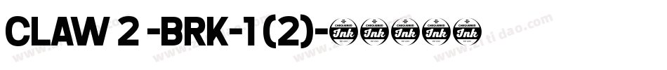 CLAW 2 -BRK-1 (2)字体转换